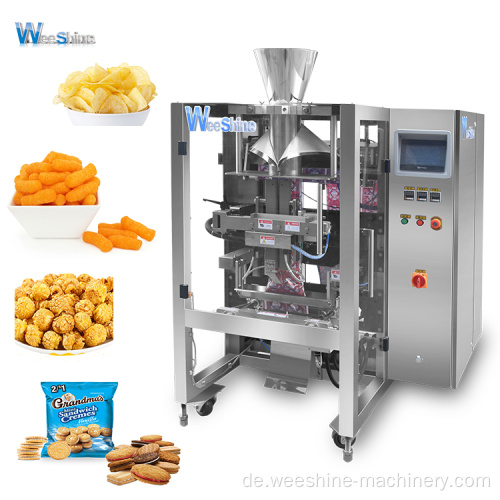 Kissenbeutel Snack Food Beutel Chips Packmaschine